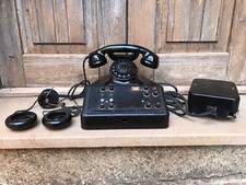 Telefono bachelite nera P. O. Siemens posto operatore Diafon post telephone