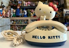 TELEFONO VINTAGE grande HELLO KITTY MADE IN JAPAN SANRIO 1976 giocattolo plastica