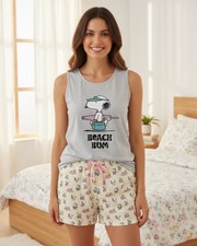 Pigiama Donna Estivo Peanuts