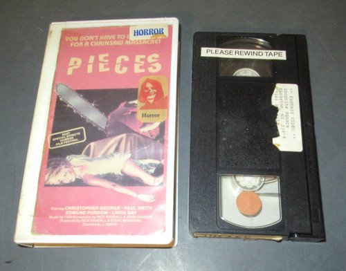 Vestron video pieces vhs - vestron, tape