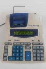 Calcolatrice Professionale IBICO 1231x Display 12 cifre , nastro 2 col. Vintage