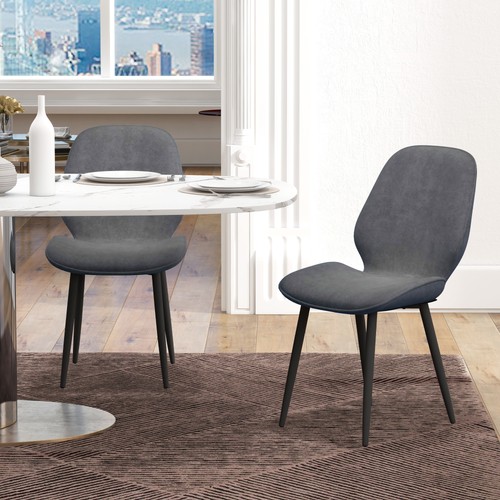 Homcom dining chairs set 2 - set,