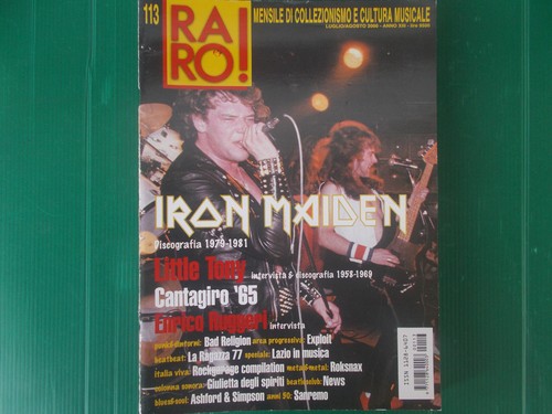 Rivista musicale raro iron - raro,