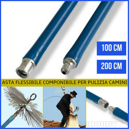 Asta filettata flessibile per