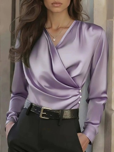 Camicia donna scollo v - scollo, a
