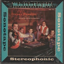 reel to reel tape - 2 TRACCE-GYPSY PASSION-LENDVAY KALMAN AND HIS GYPSY BAND