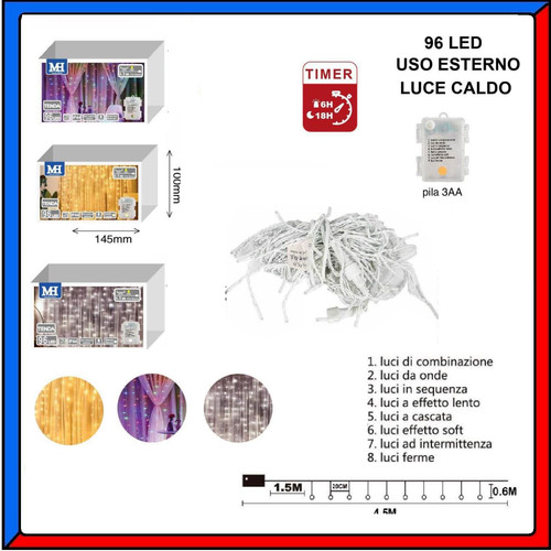 Tenda catena luminosa - tenda,