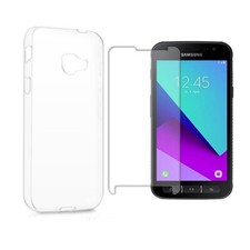 Pellicola in vetro e cover in silicone slim per SAMSUNG GALAXY XCOVER 4 - 4S