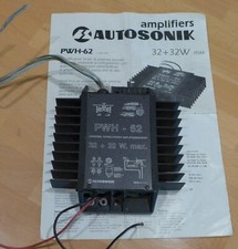 Amplificatore Autosonik PWH 62 per Auto - Hi-Fi Car - Vintage - NON TESTATO