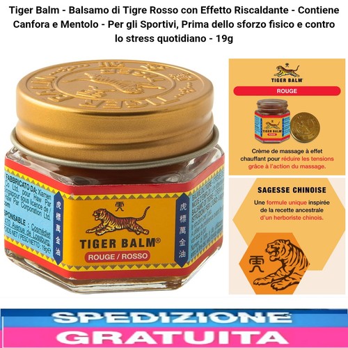 Balsamo tigre rosso effetto - rosso,