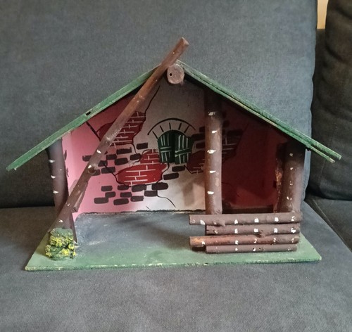 Capanna legno per - per, presepe