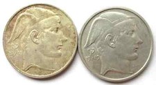 Belgio Argento 2 X 50 Franchi