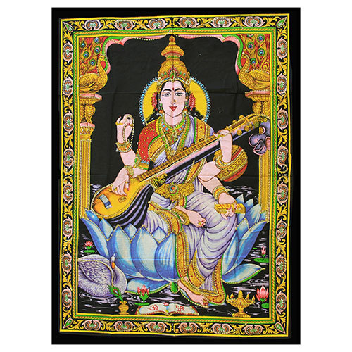 Arazzo india saraswati - india,