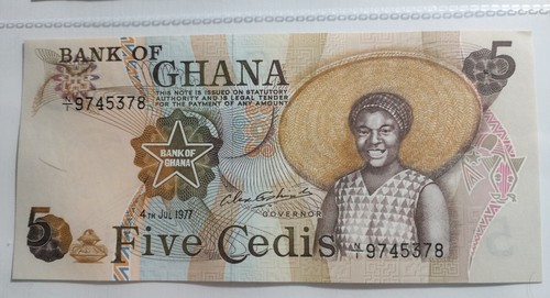 Banconote mondiali ghana - mondiali, 5