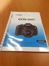 CANON EOS 600D MANUALE DI ISTRUZIONI COMPLETAMENTE STAMPATO MANUALE UTENTE 328 PAGINA A4