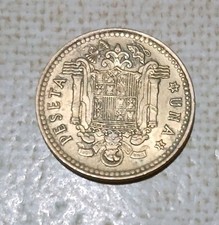 1 PESETAS  Spagna 1966 (2)Rara