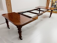 Grande Tavolo Antico allungabile da pranzo inglese in legno di mogano epoca  800