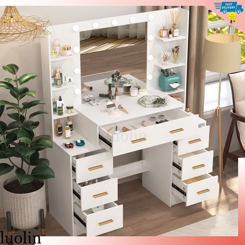 Scrivania vanity con - scrivania, specchio