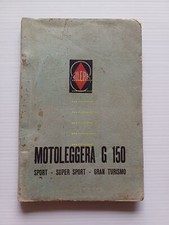 Gilera G 150 Sport -Super Sport -Turismo 1957 manuale uso manutenzione originale
