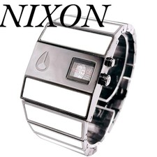 Orologio Nixon RotoLog acciaio inox nero quadrante bianco modello Y2K NA028100