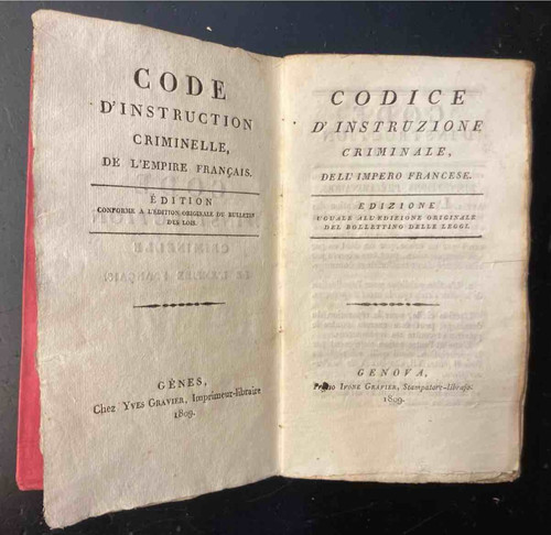 Codice instruzione criminale - d'instruzione,