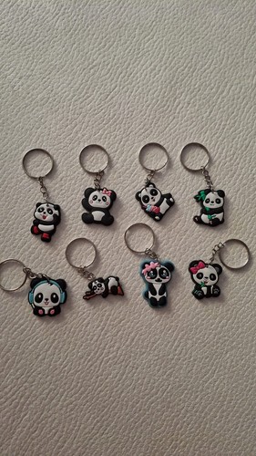 Portachiavi panda gomma - panda,