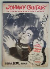 JOHNNY GUITAR brochure - Spartito musicale Joan Crawford Devilli CURCI orig 1954