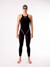 Akron Costume Nuoto Da Gara Open Water Ultraskin Donna Black Pink Full Body