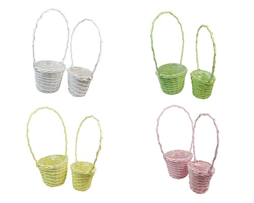 Cesto pastelcolor alto - cesto, con