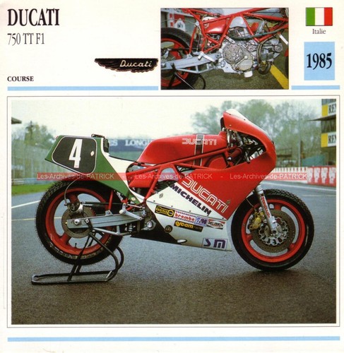 Ducati 750 1985 fiche - 1985, :