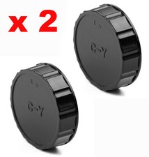 2 x TAPPO 2 tappi POSTERIORE COMPATIBILE OBIETTIVI CONTAX YASHICA CY C/Y italy