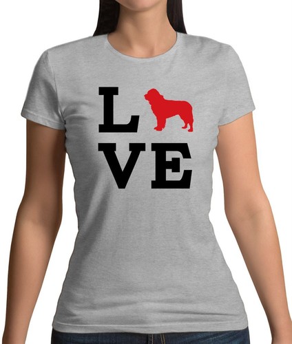 Love terranova dog silhouette - love,