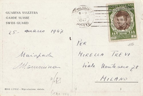 Cartolina del 1947 viaggiata - cartolina,