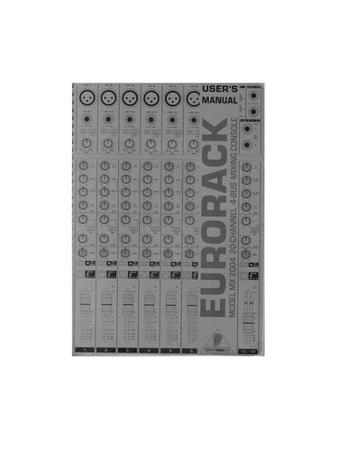 Behringer mx2004 manuale - behringer, di