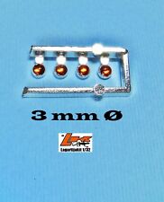 FARO NARANJA 3 MM 4 UNIDADES