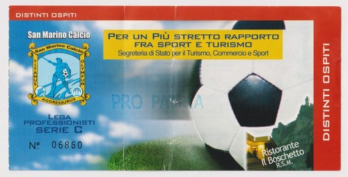 Biglietto stadio calcio serie - calcio,
