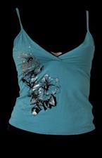 Top Jane Norman Cami Y2K blu