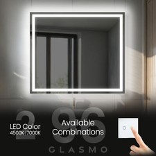 Specchio bagno illuminato con