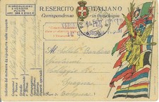 Cartolina franchigia P.M. 2