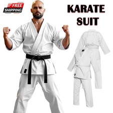 Tuta Judo Karate Allenamento Arti Marziali Set Uniforme Bianca per Bambini/Adulti