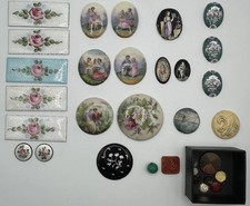 Antique Porcelain Enamel Cameo