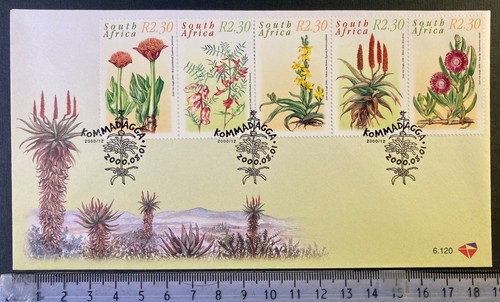 Sudafrica 2000 fdc piante - sudafrica,