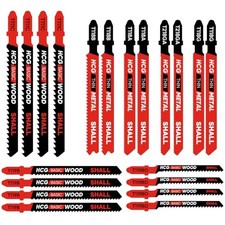 SHALL Set di lame per seghetto alternativo con attacco a T da 20 pezzi, in HSS/C