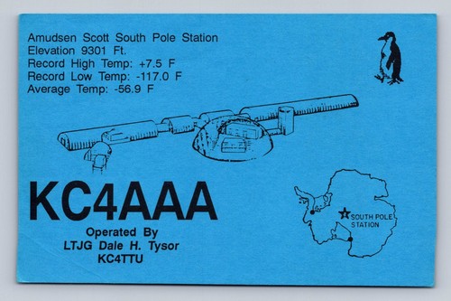 Radioamatore qsl kc4aaa - qsl,