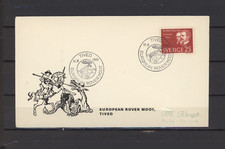 s50761 SWEDEN Cover Special Cancell. SCOUT European Rover Moot Tived 1965