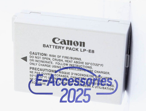 Batteria originale canon e8 - batteria,