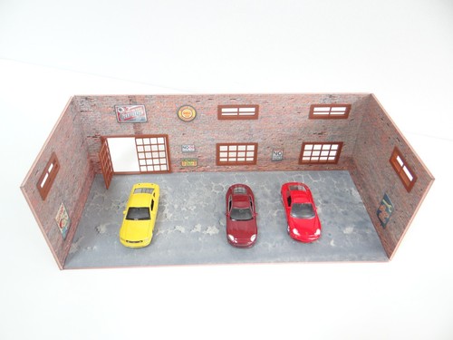 Modellino auto garage diorama