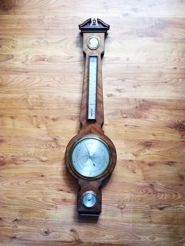 Vintage barometer hygrometer - barometer,
