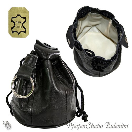 Sacchetto tabacco vera pelle - tabacco,