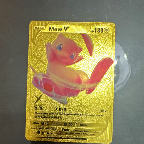 Carta pokemon foil mew - foil,